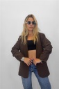blazer con manica arricciata london